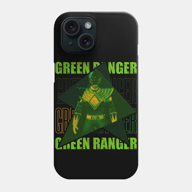 green ranger vintage retro style Phone Case by nowsadmahi