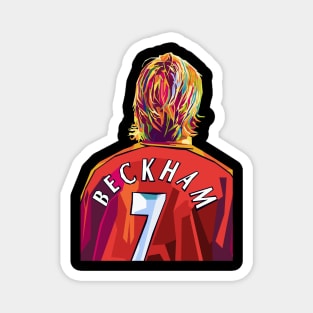 David Beckham WPAP POP ART Magnet