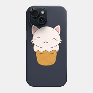 Kawaii Cute Ice Cream Cone T-Shirt Phone Case