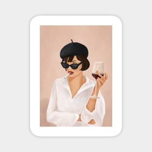 Glass of wine Magnet