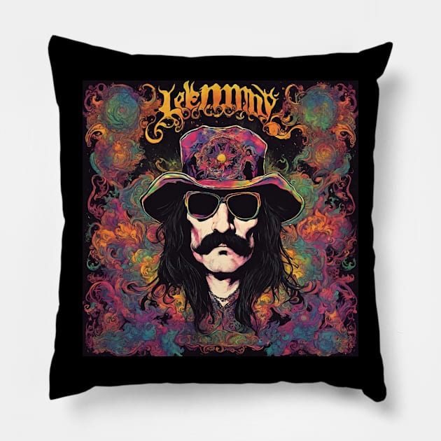 Bless Lemmy Pillow by Klau