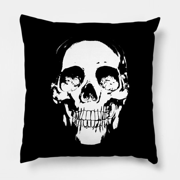 Ghost Rider Skeleton, Ghost Rider Skull Pillow by Vladimir Zevenckih