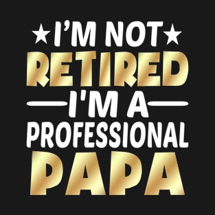 I'm Not Retired I'm A Professional Papa T-Shirt