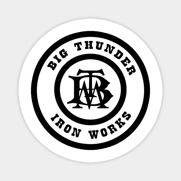 BigThunderIronWorksBlack Magnet by WdwRetro