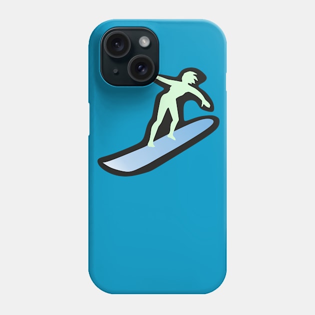 Surfer Phone Case by mypointink