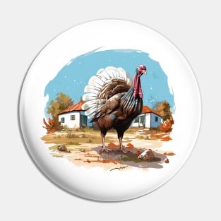 Farm Turkey Pin