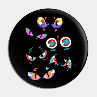 Halloween - Spooky eyes colors Pin