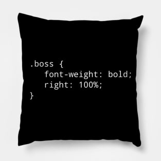 Boss CSS Pillow