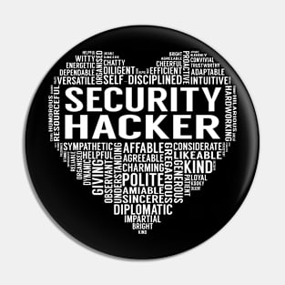 Security Hacker Heart Pin