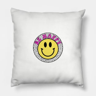 Be Happy Smiley Face Pillow