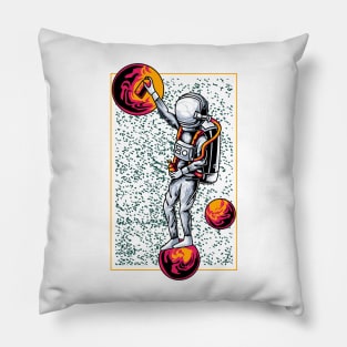 artist astronaut Pillow