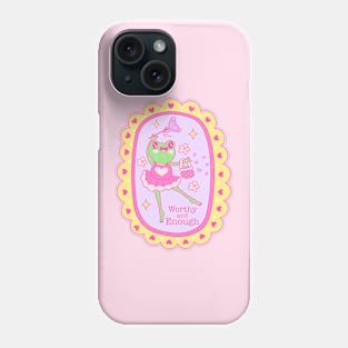 Worthy And Enough Frog In Love Phone Case