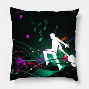 Music Love Digital Art Pillow