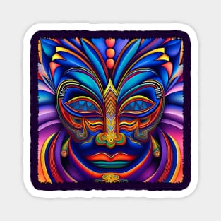 New World Gods (8) - Mesoamerican Inspired Psychedelic Art Magnet