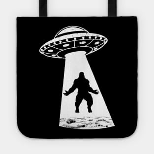 Bigfoot Believer Alien Abduction UFO Sasquatch Folklore Meme Tote