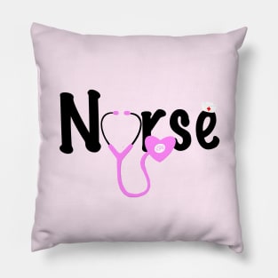 ER Nurse Life Stethoscope Heart Love Gift Pillow