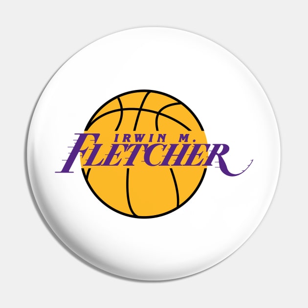 FLETCH - Irwin M Fletcher - LA Lakers Style Pin by Simontology