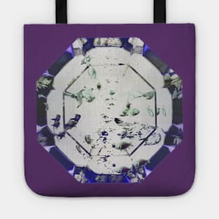 Peaceful Purple Aquarium Fish Bowl Octagon Window Tote