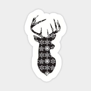 Christmas Deer 2 - geometric vector art Magnet