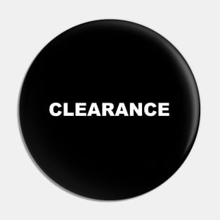 Clearance Pin