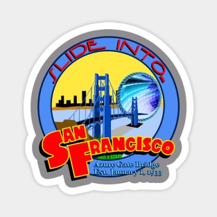 Slide Into San Francisco with Sliders Azure Gate Bridge Magnet