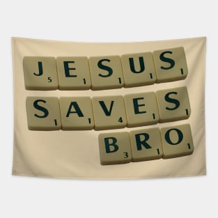 Jesus Save Bro Tapestry