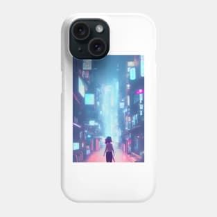 A Cute Girl in Tokyo Neon Japan <3 Phone Case