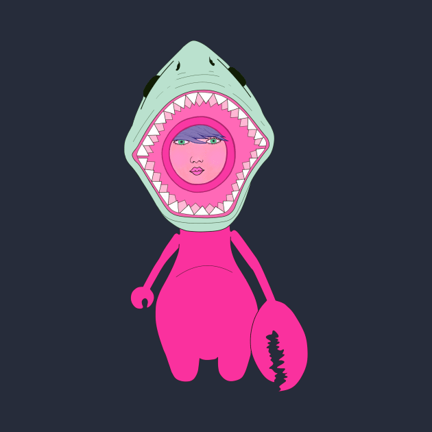 Sharkgirl in pink by Lisastle