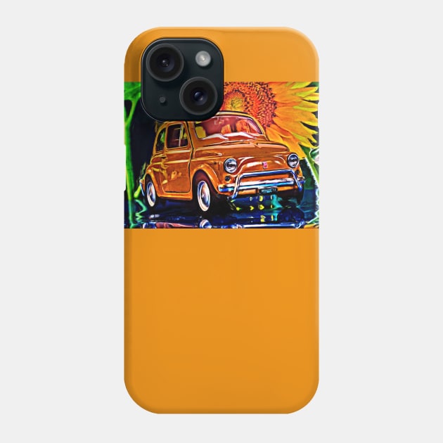 BELLA ITALIA, BELLA MACCINA - Fiat 500 Phone Case by DeVerviers