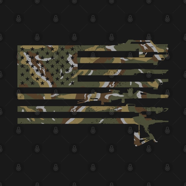 US Flag - USCM Arms - USCM Camo by CCDesign