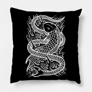 Snake and Carp Pillow