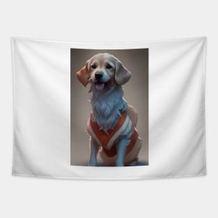 Dog Lottery ticket design Tapestry