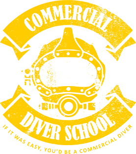 Commercial Diver School (distressed) Magnet