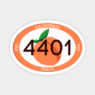 California White Peach 4401 Magnet