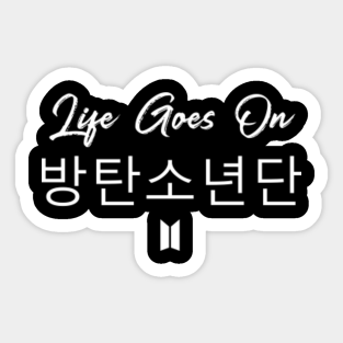 Life Goes On Bts Aufkleber Teepublic De Jungkook #24 (bts 5th anniversary). life goes on bts aufkleber teepublic de