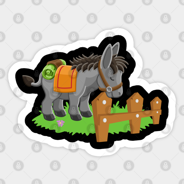 Donkey Cartoon Baby Character farm cute lover - Donkey Cartoon - Sticker | TeePublic Donkey Cartoon Baby Character farm cute lover - Donkey Cartoon - Sticker | TeePublic