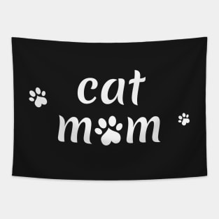 cat mom sticker Tapestry