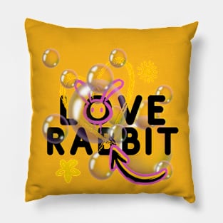 Love Rabbit Pillow