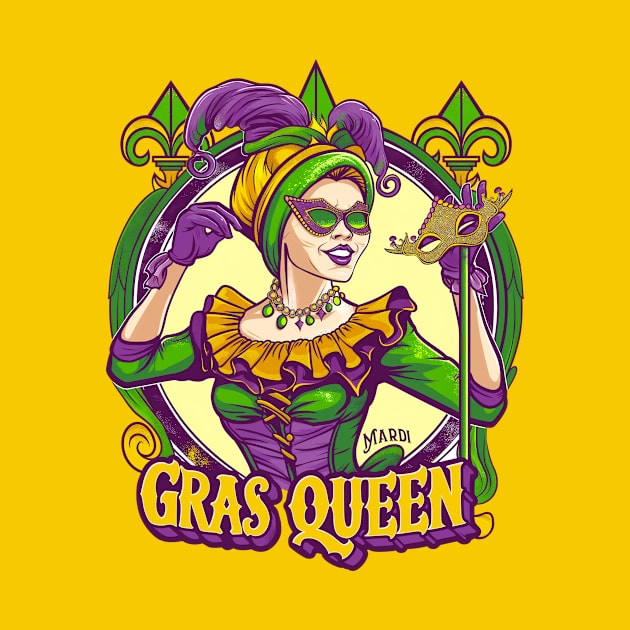 Vintage Mardi gras Queen by Wintrly