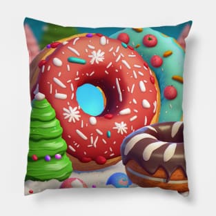 Jummy christmas donuts Pillow