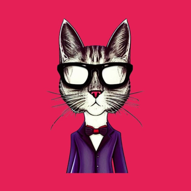 Cool Funny Cat by Liesl Weppen