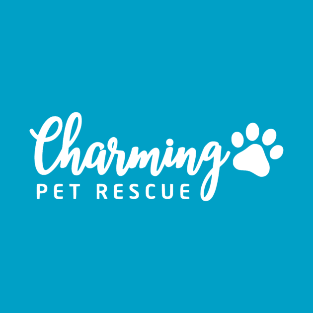 Charming Pet Rescue Logo - White by Charming Pet Rescue 