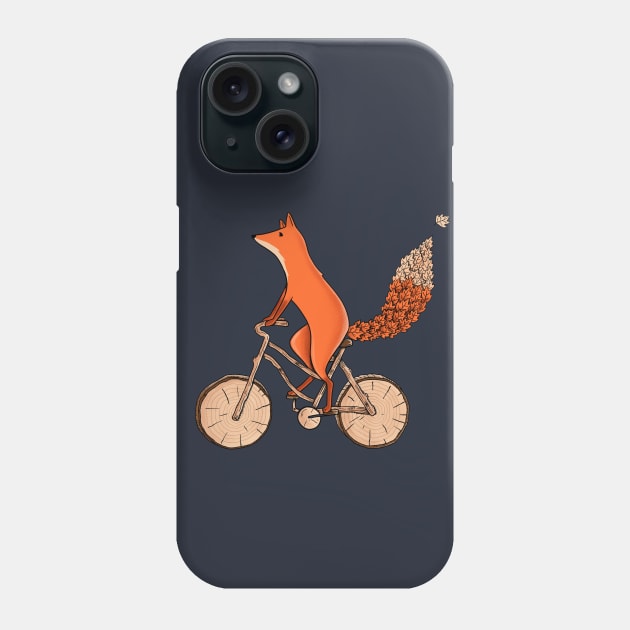 Fox Bicycle Phone Case by coffeeman