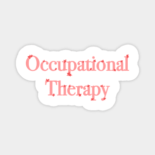 Occupational Therapy Mini Flowers - Pink and Red Magnet