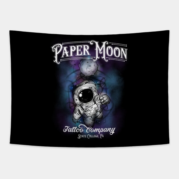 Paper Moon Tattoo Co Moon Man Tapestry by PaperMoonTattooCo