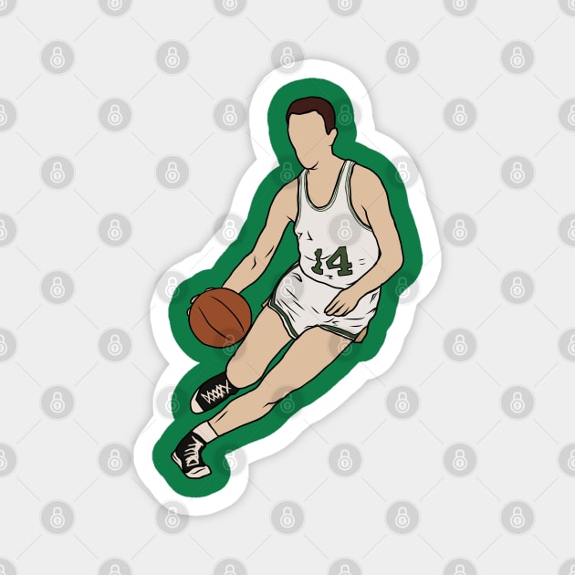 Bob Cousy Dribbling Magnet by rattraptees