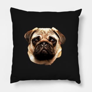 Pug Cutest Dog Face Ever! Pillow