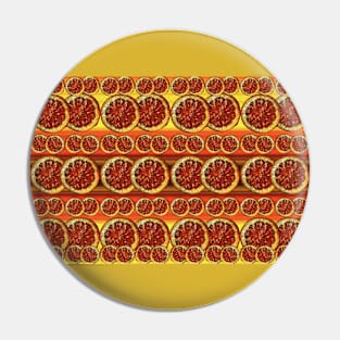 Pattern with Red Orange Slices Pin