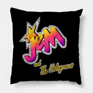 Distressed Jem And The Holograms Pillow