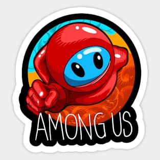 Among Us: Thicc Sus - Meme - Sticker